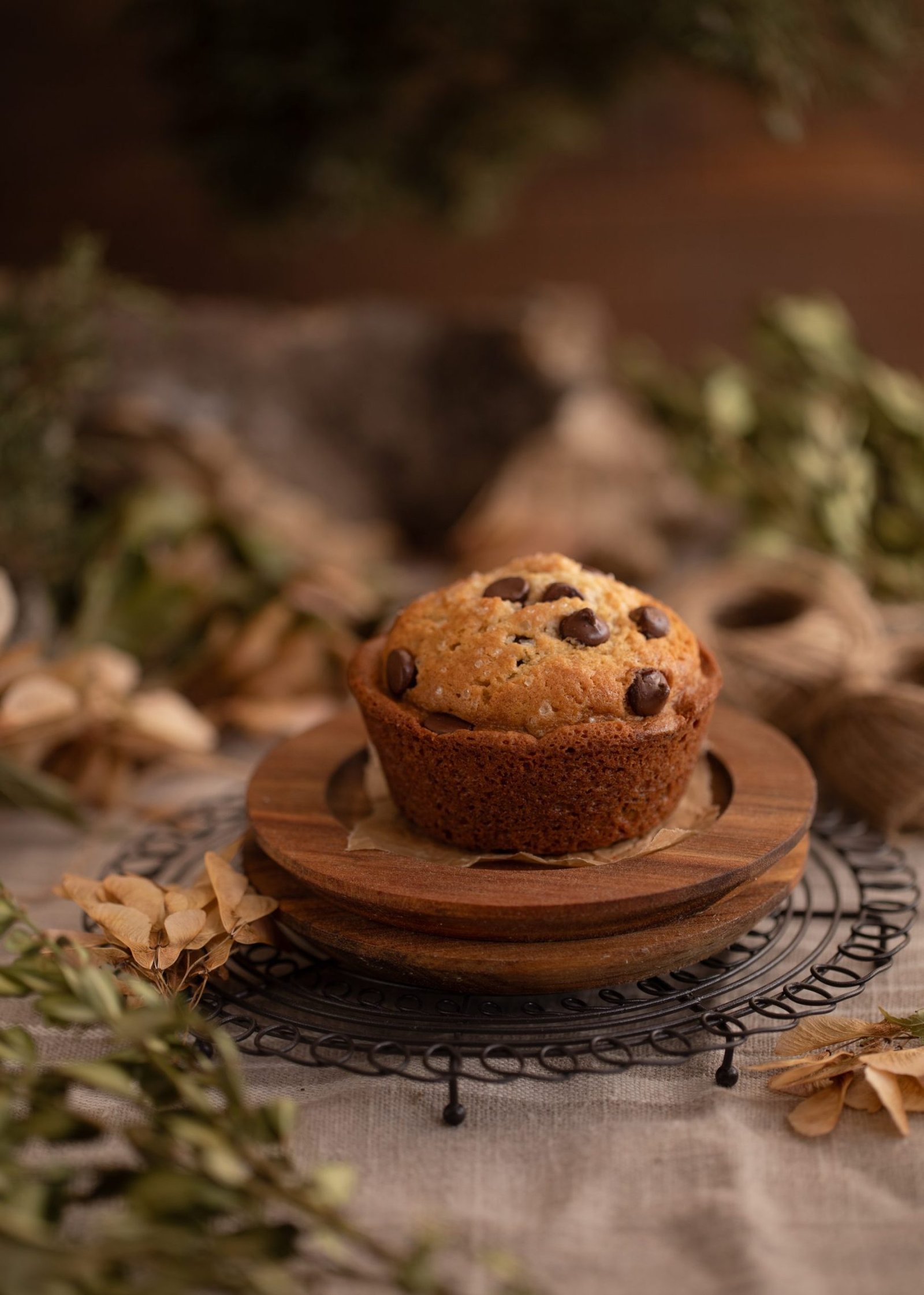Fresh baked muffins, Vanilla sponge and Chocolate sponge cakes